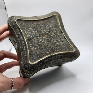 Antique Art Deco Edgeworth Smoking Tobacco Tin - 5"x 5" x 3"